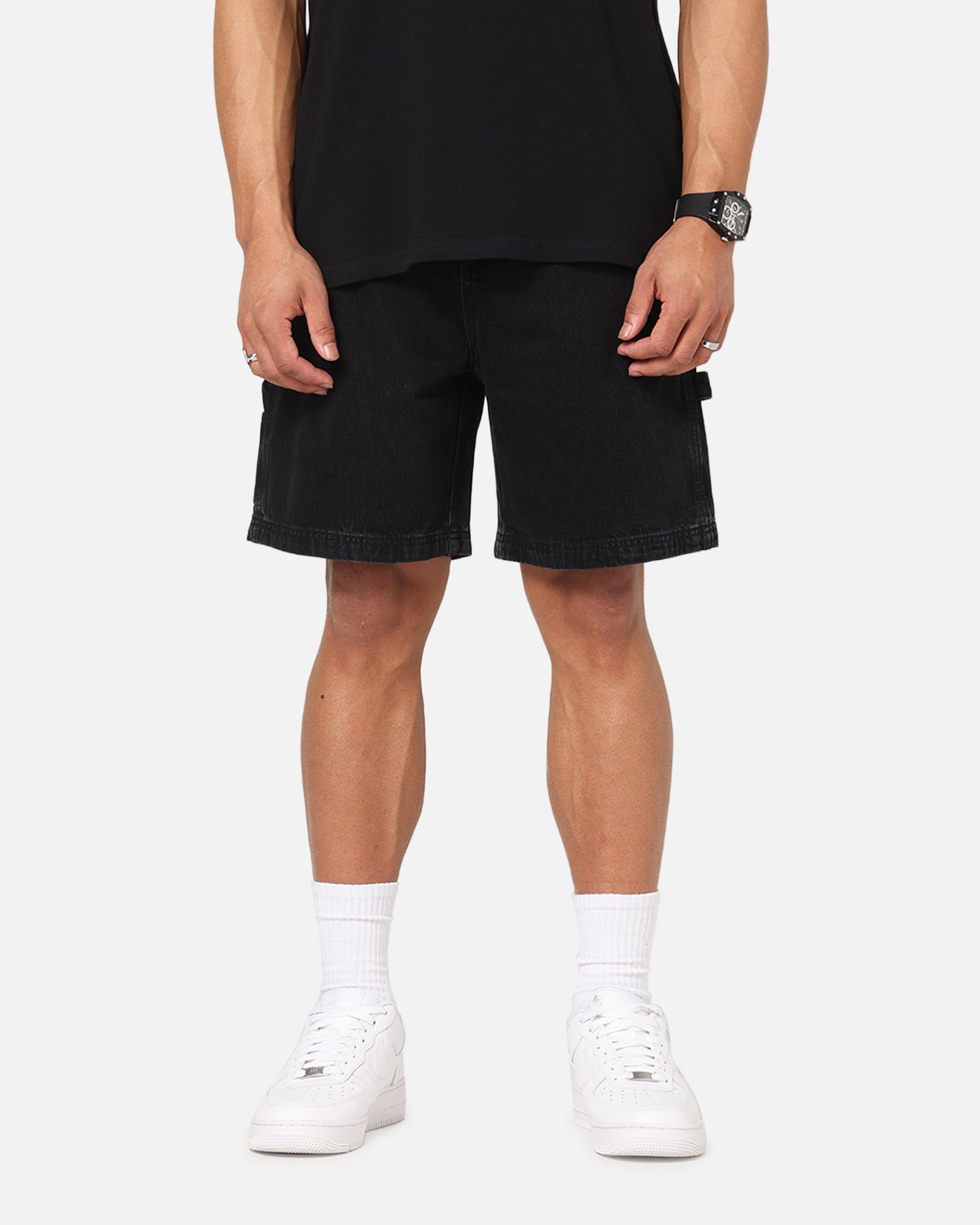 Carre C-Star Denim Shorts Black Wash