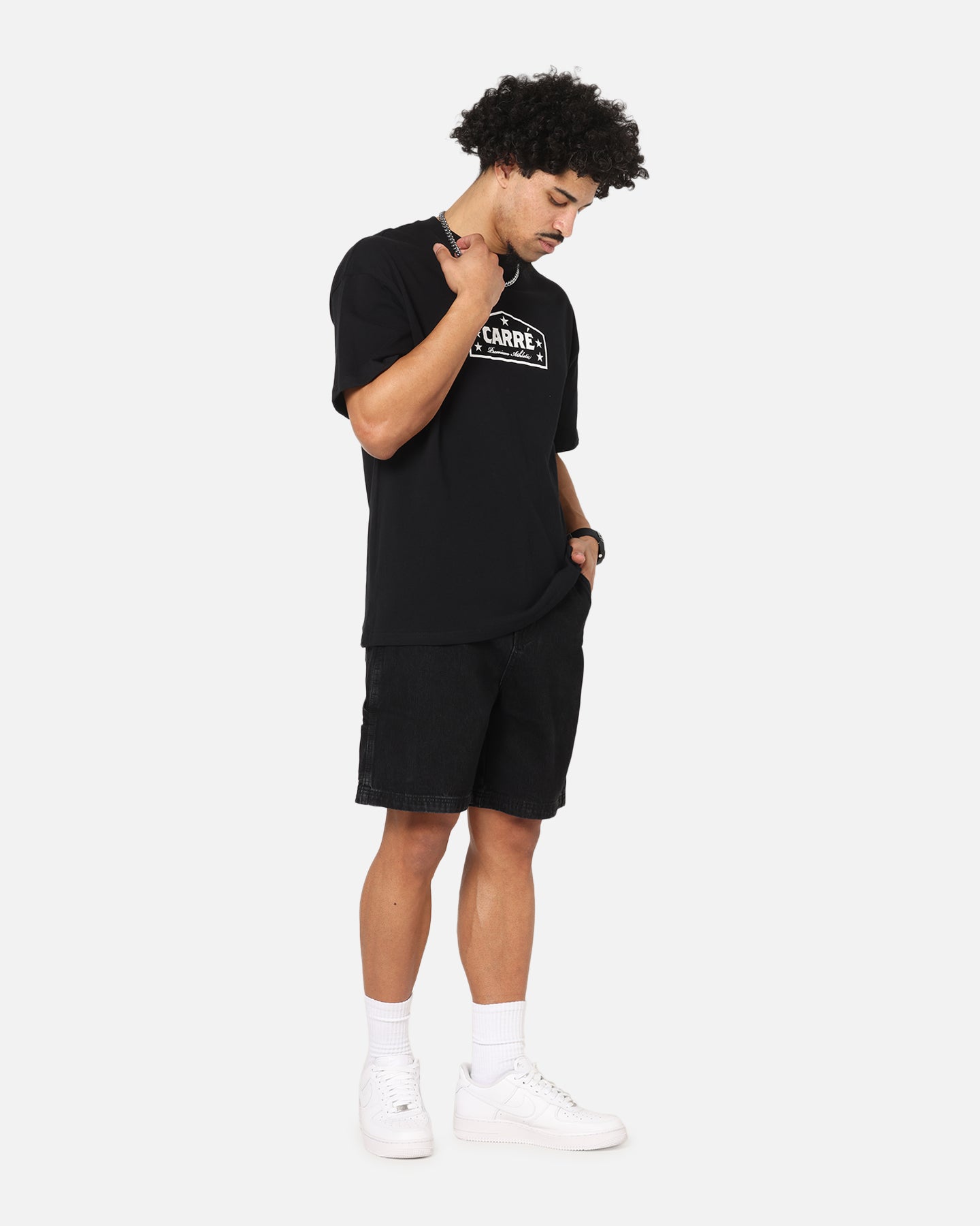 Carre C-Star Denim Shorts Black Wash