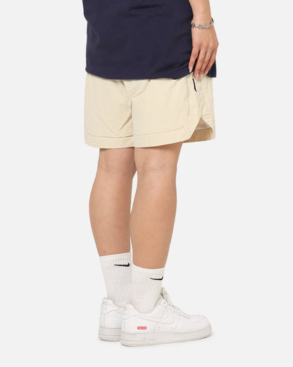 Saint Morta Gothic Monogram Nylon Shorts Dirty Blonde