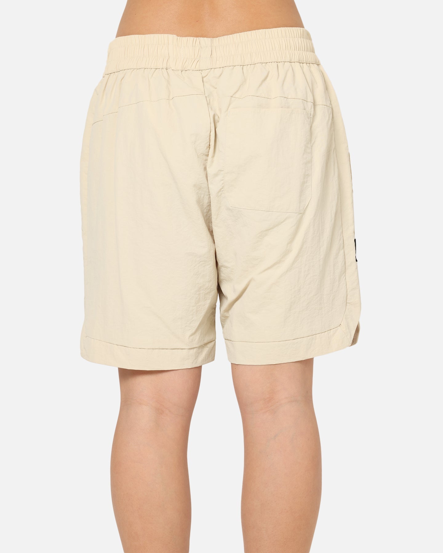 Saint Morta Gothic Monogram Nylon Shorts Dirty Blonde