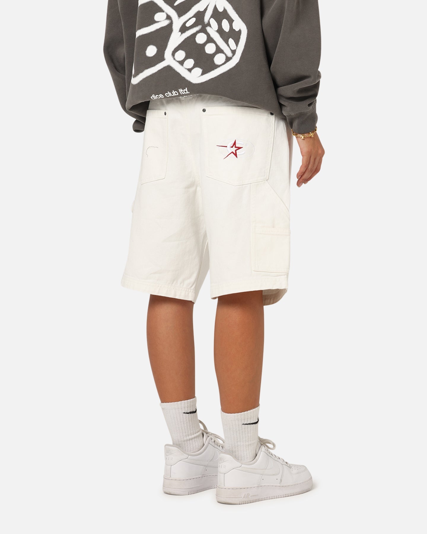 Carre Carpenter Jorts Off White