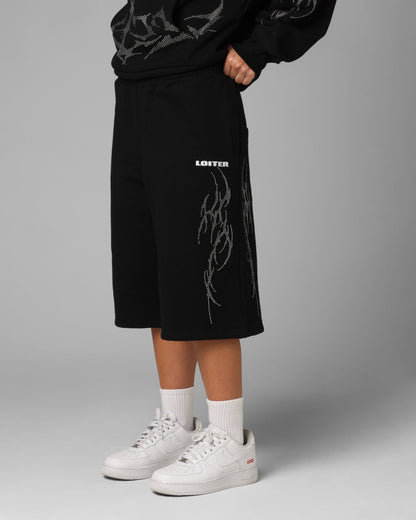 Loiter Opaque Sweat Shorts Black