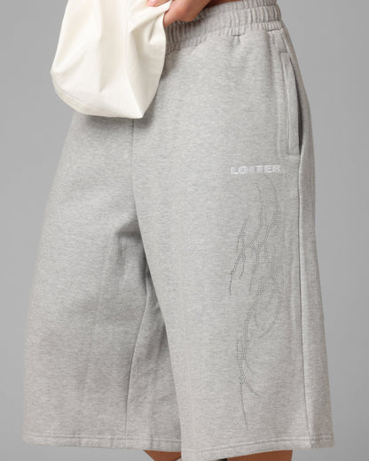 Loiter Opaque Sweat Shorts Grey