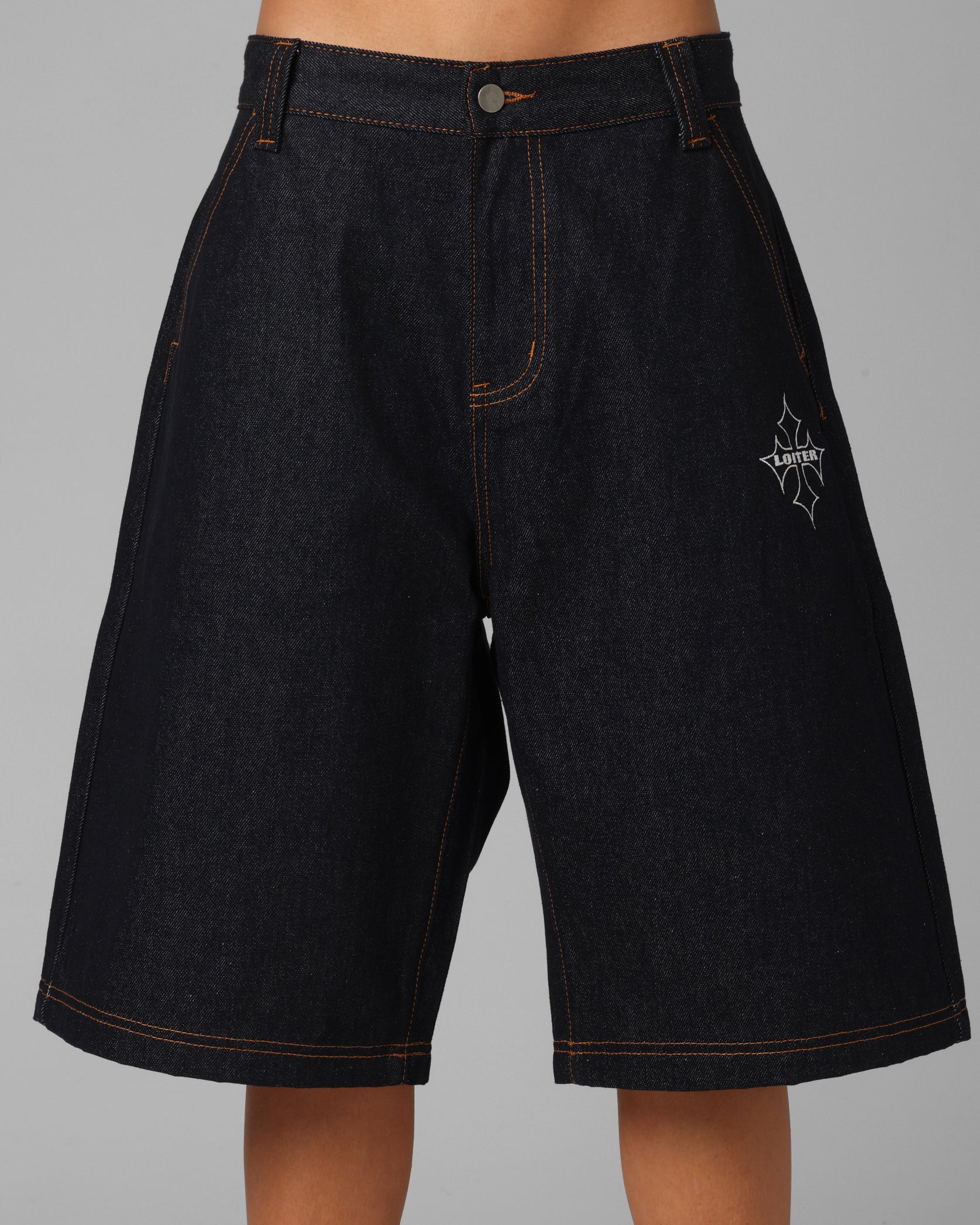 Loiter F-16 Denim Jorts Indigo