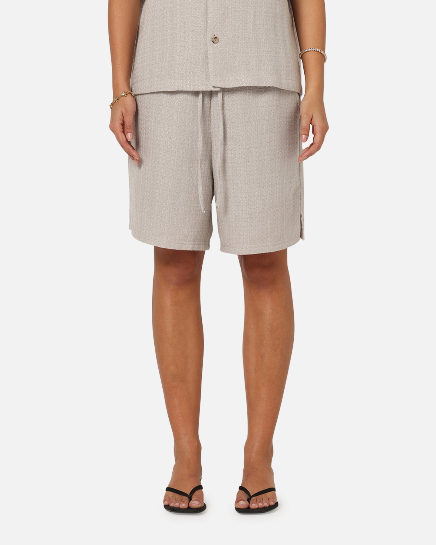 XXIII Textured Shorts Stone