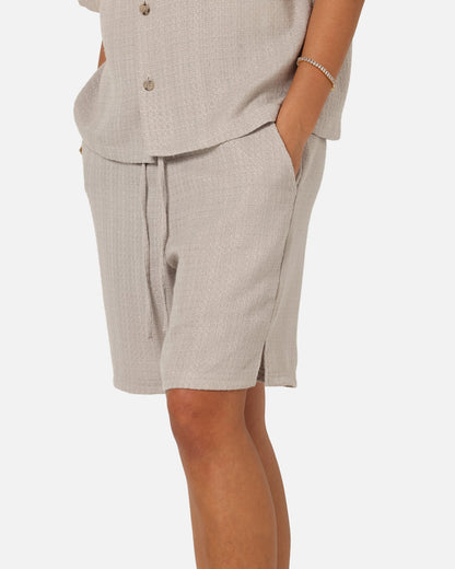 XXIII Textured Shorts Stone