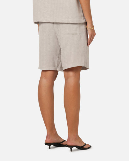 XXIII Textured Shorts Stone