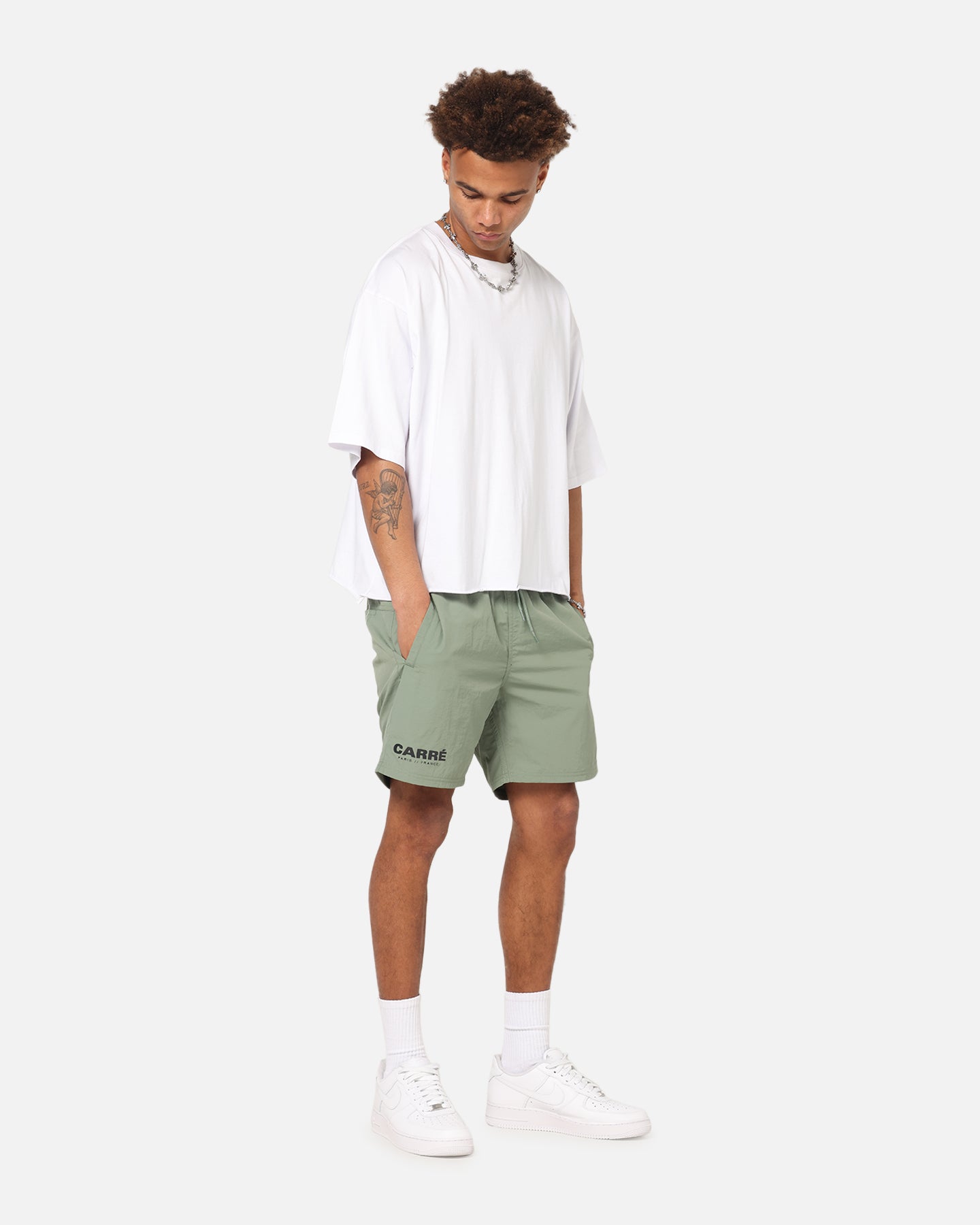 Carre Motion Beach Shorts Khaki