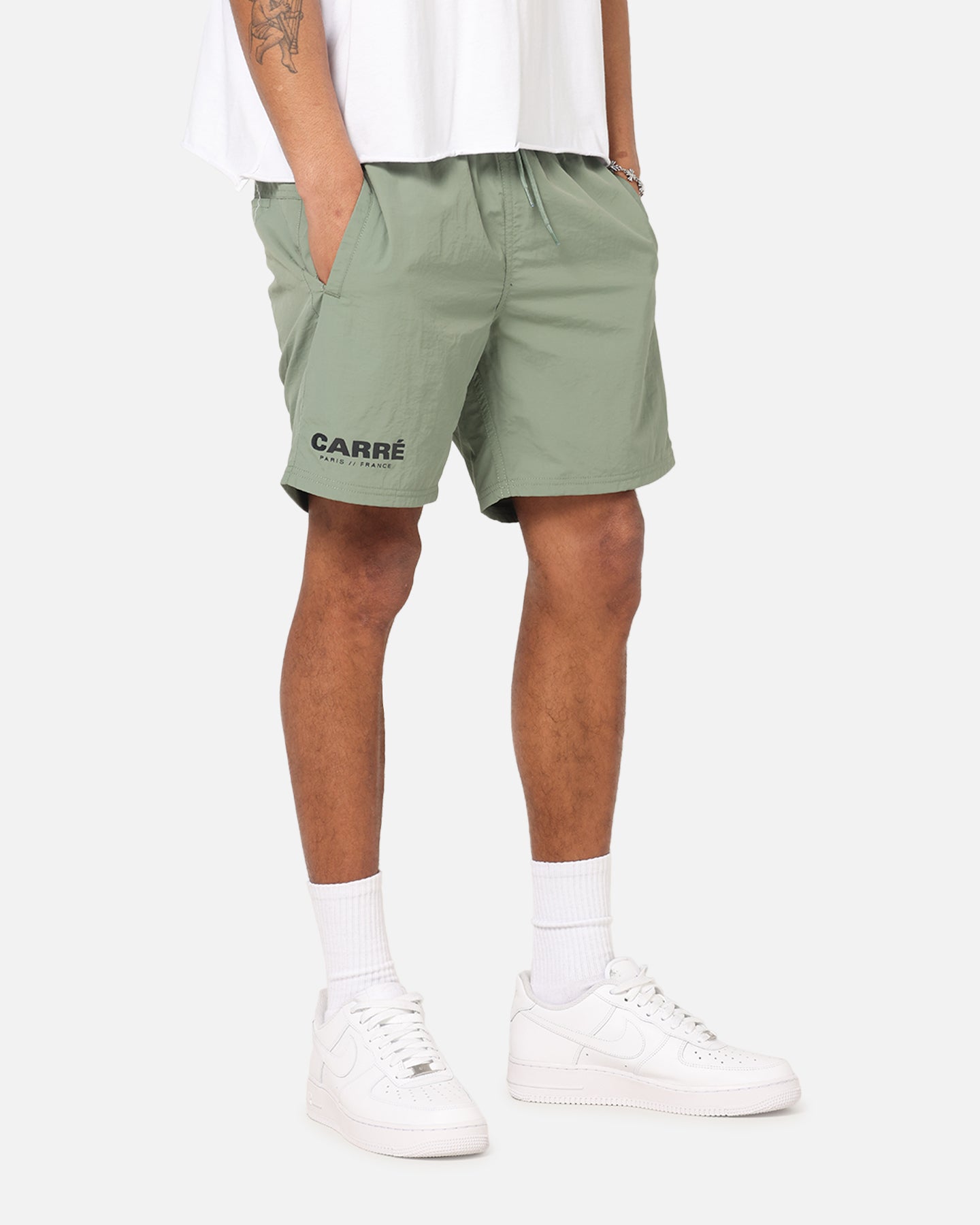 Carre Motion Beach Shorts Khaki