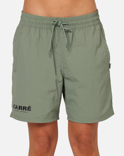 Carre Motion Beach Shorts Khaki