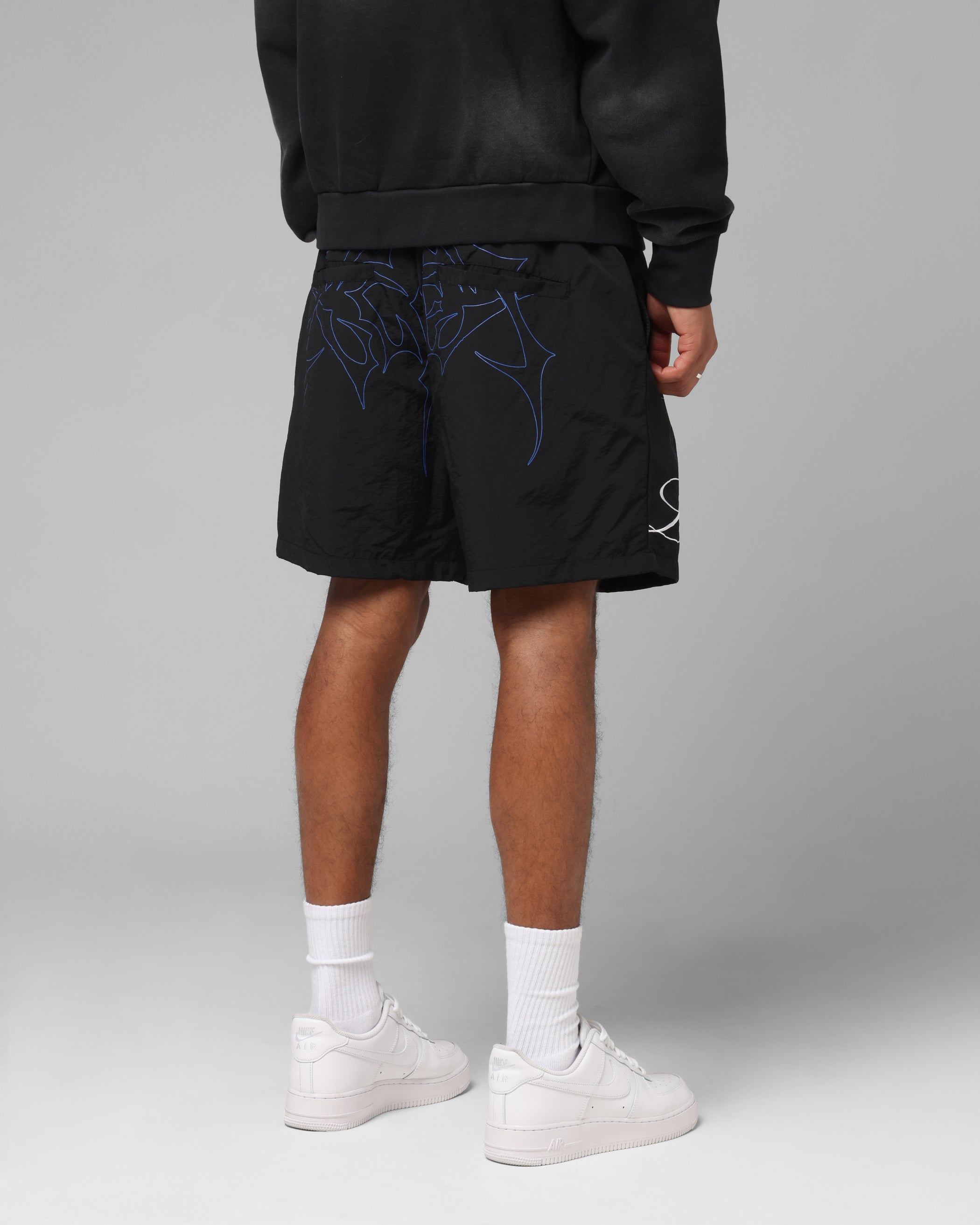 Loiter Hardcore Walk Shorts Black