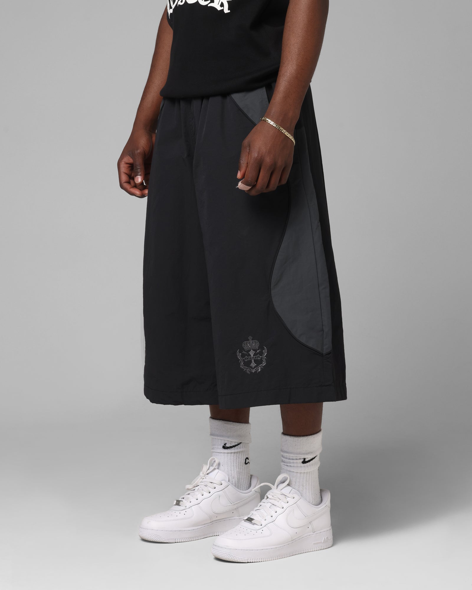 Loiter Club Classic Track Shorts Black
