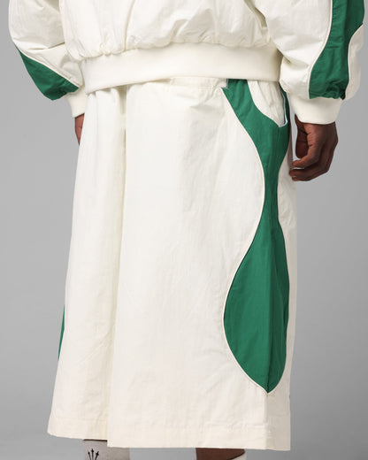 Loiter Club Classic Track Shorts White/Green