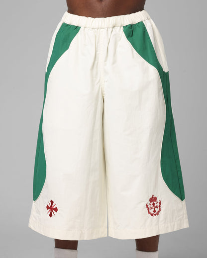 Loiter Club Classic Track Shorts White/Green