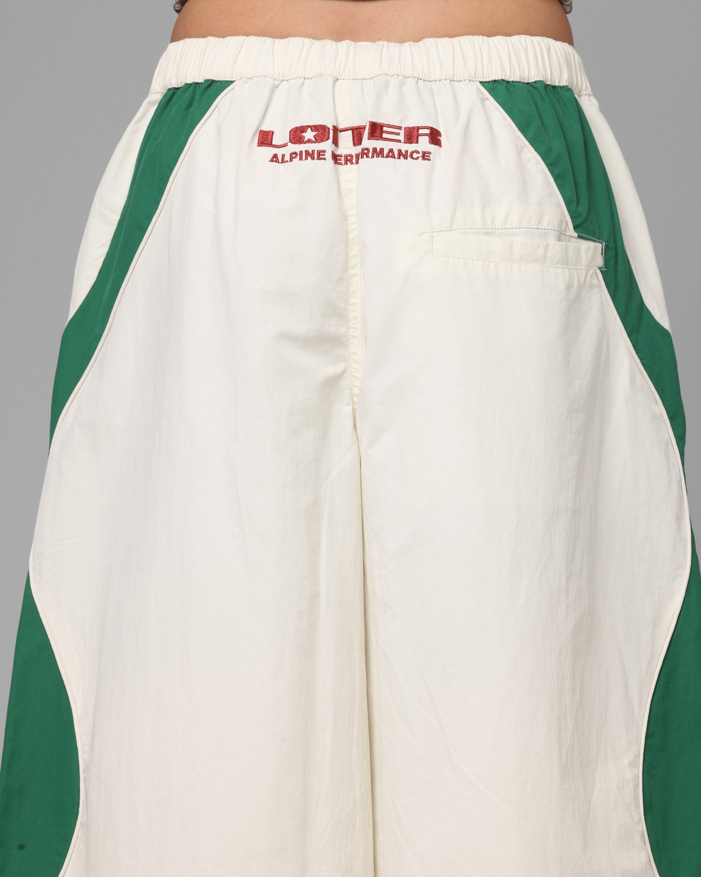 Loiter Club Classic Track Shorts White/Green