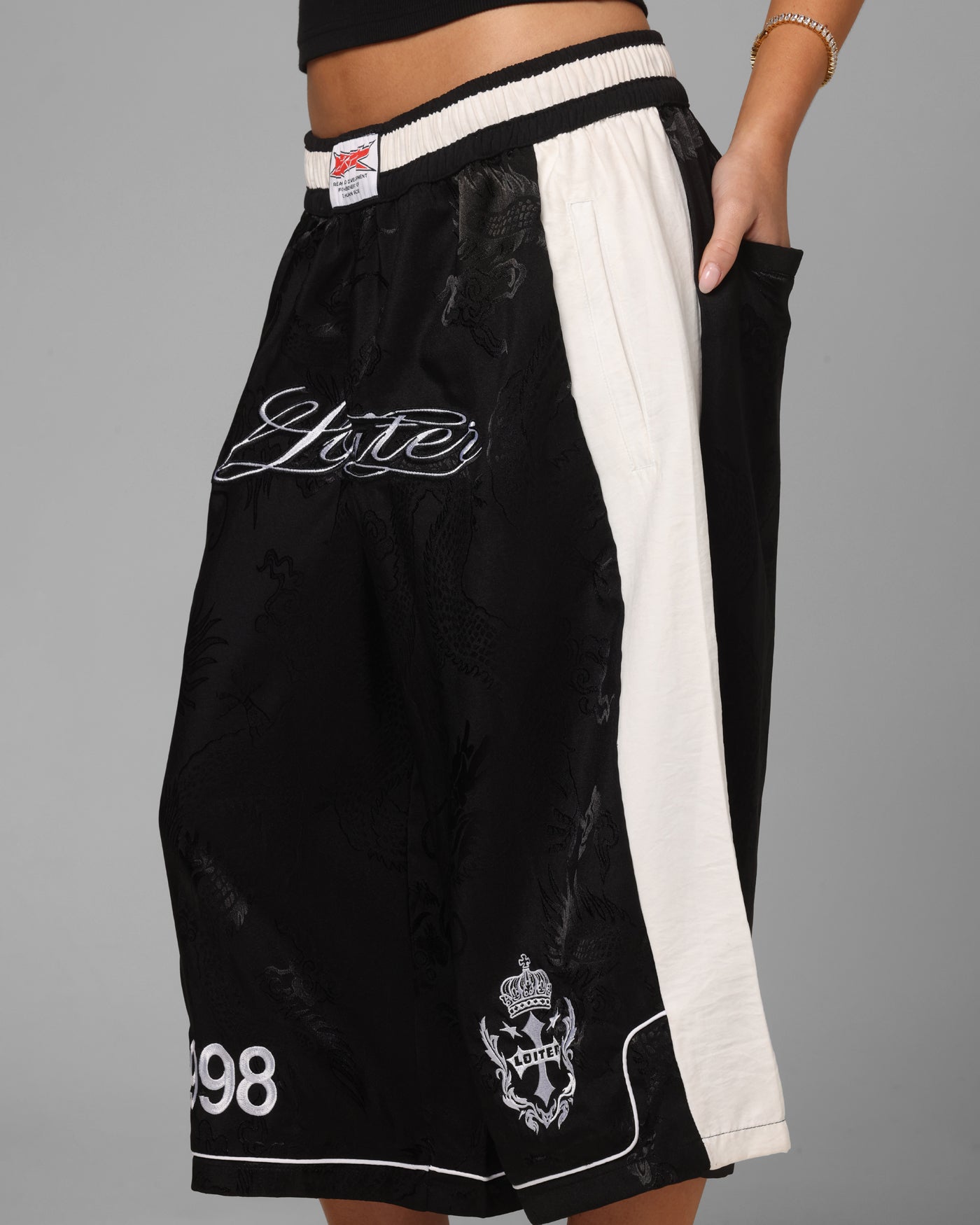 Loiter Fight Club 3 Quarter Shorts Black