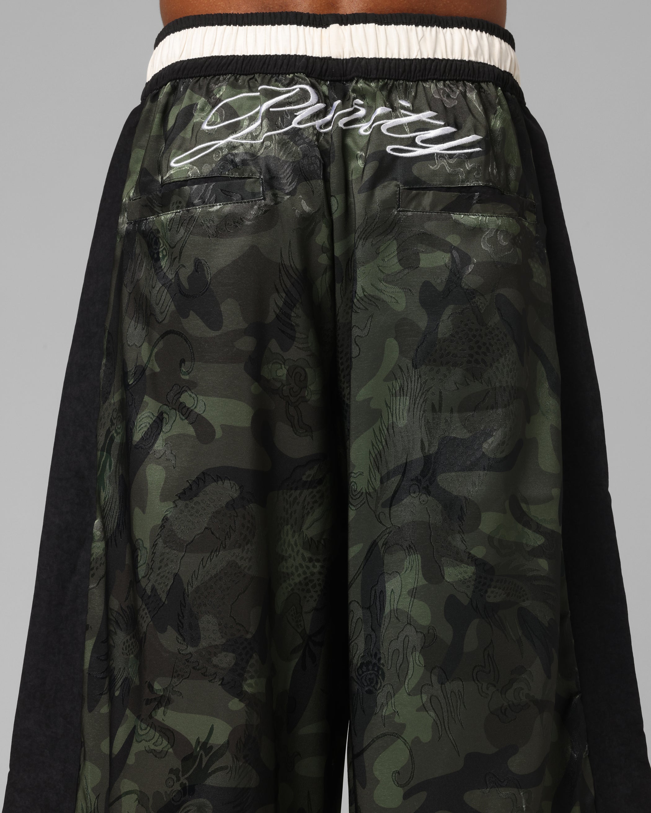 Loiter Fight Club 3 Quarter Shorts Woodland Camo