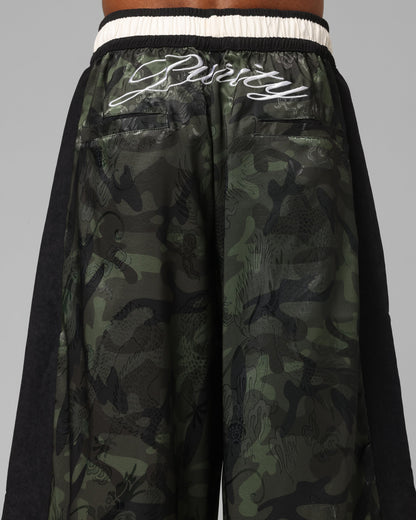 Loiter Fight Club 3 Quarter Shorts Woodland Camo