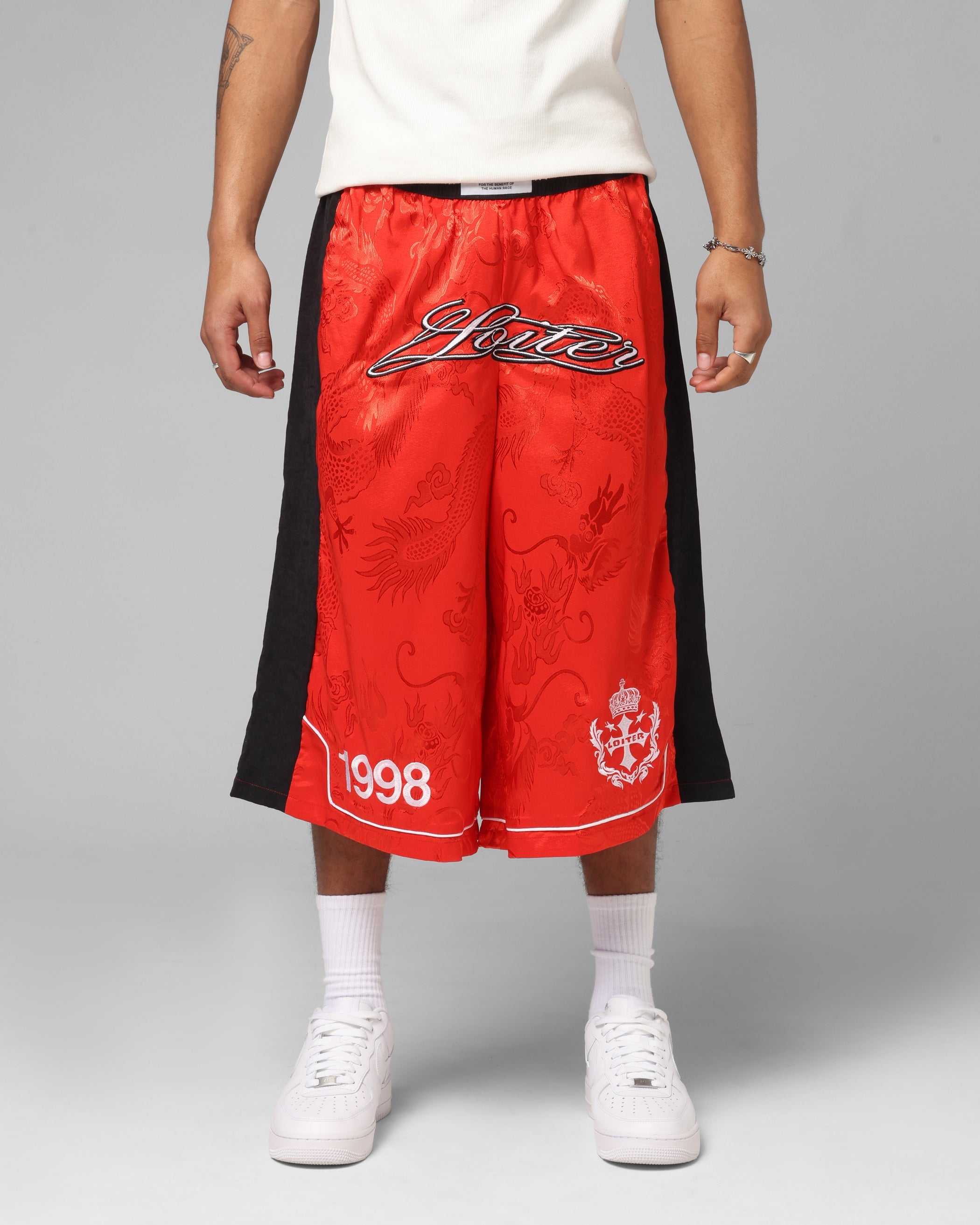 Loiter Fight Club 3 Quarter Shorts Red