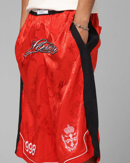 Loiter Fight Club 3 Quarter Shorts Red