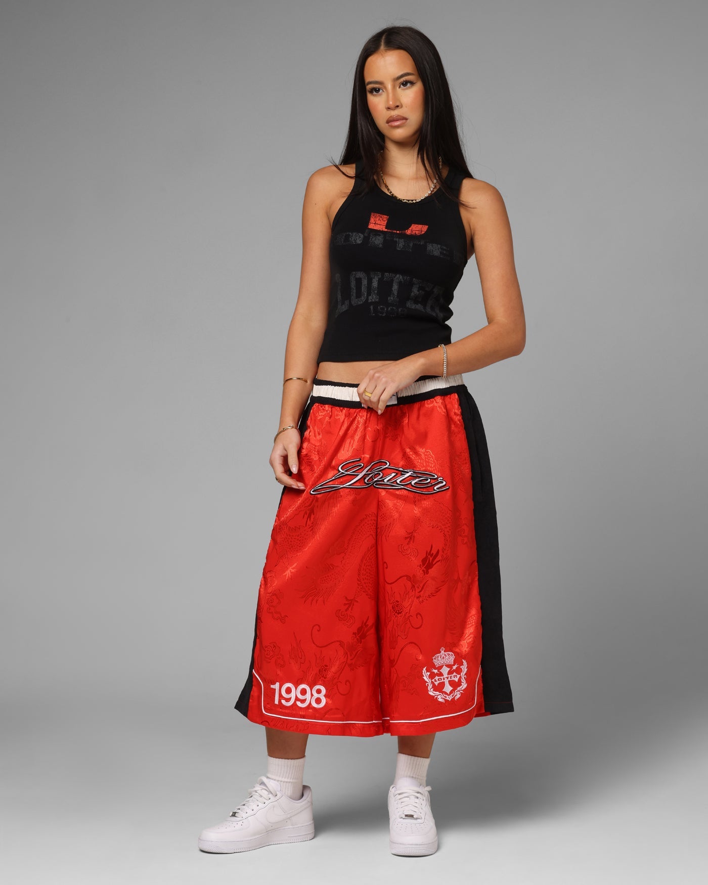 Loiter Fight Club 3 Quarter Shorts Red