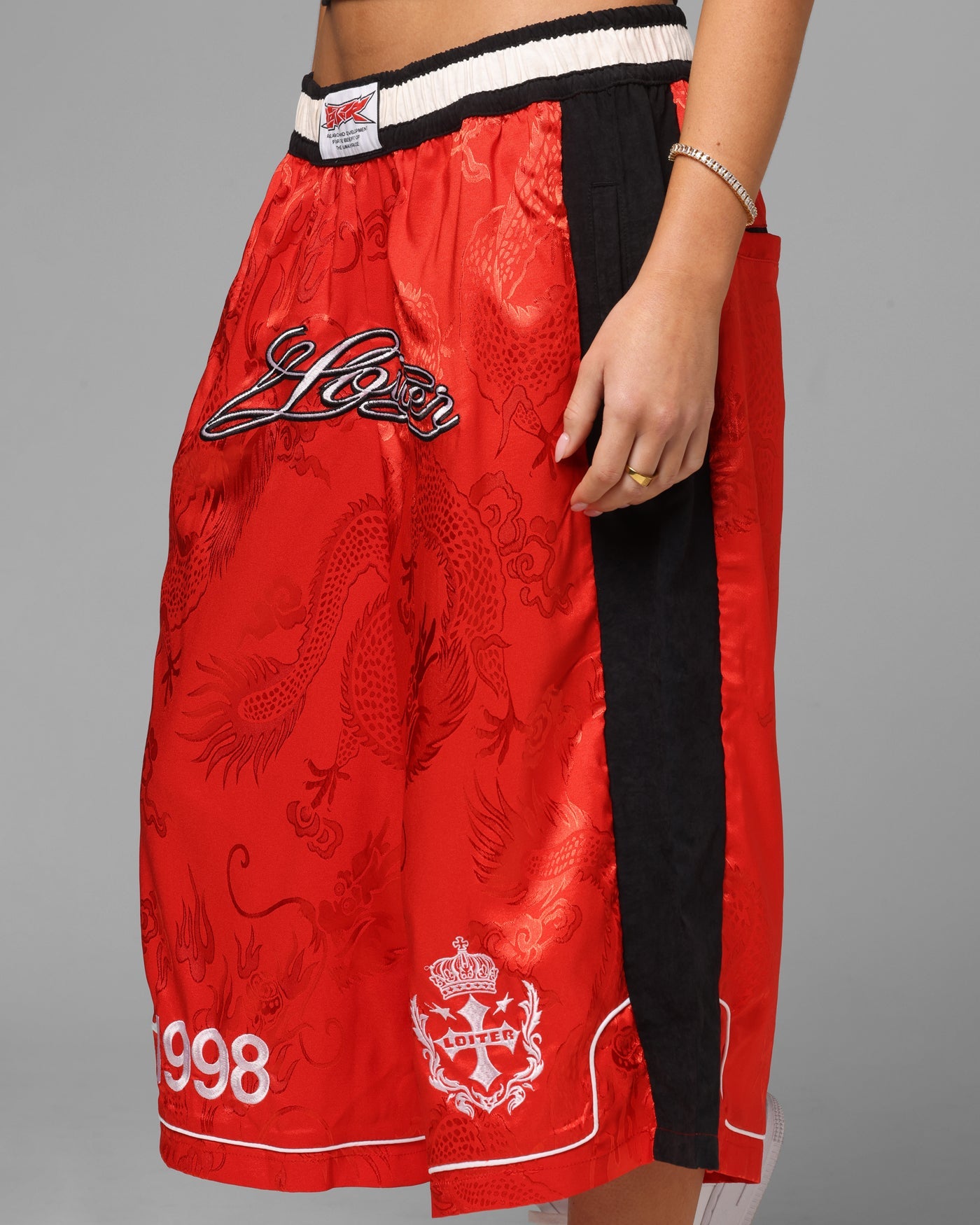 Loiter Fight Club 3 Quarter Shorts Red