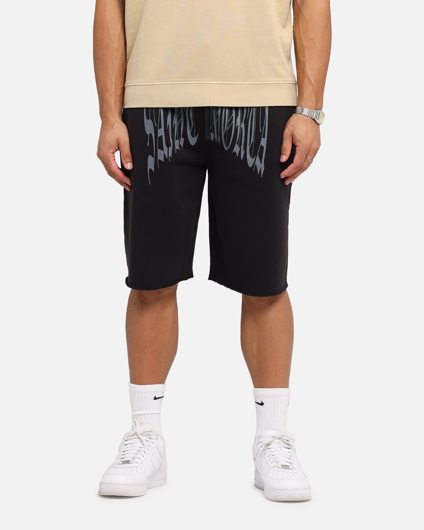 Saint Morta Vill Park Sweat Shorts Vintage Black