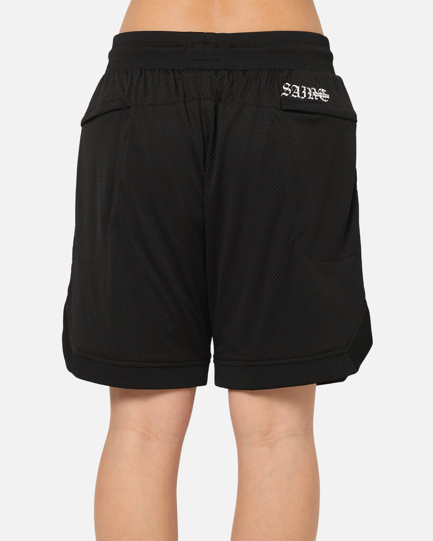 Saint Morta Gothic Stack Basketball Shorts Black