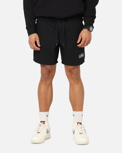 Carre Block Star Beach Shorts Black