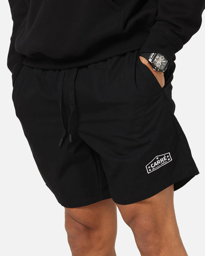 Carre Block Star Beach Shorts Black