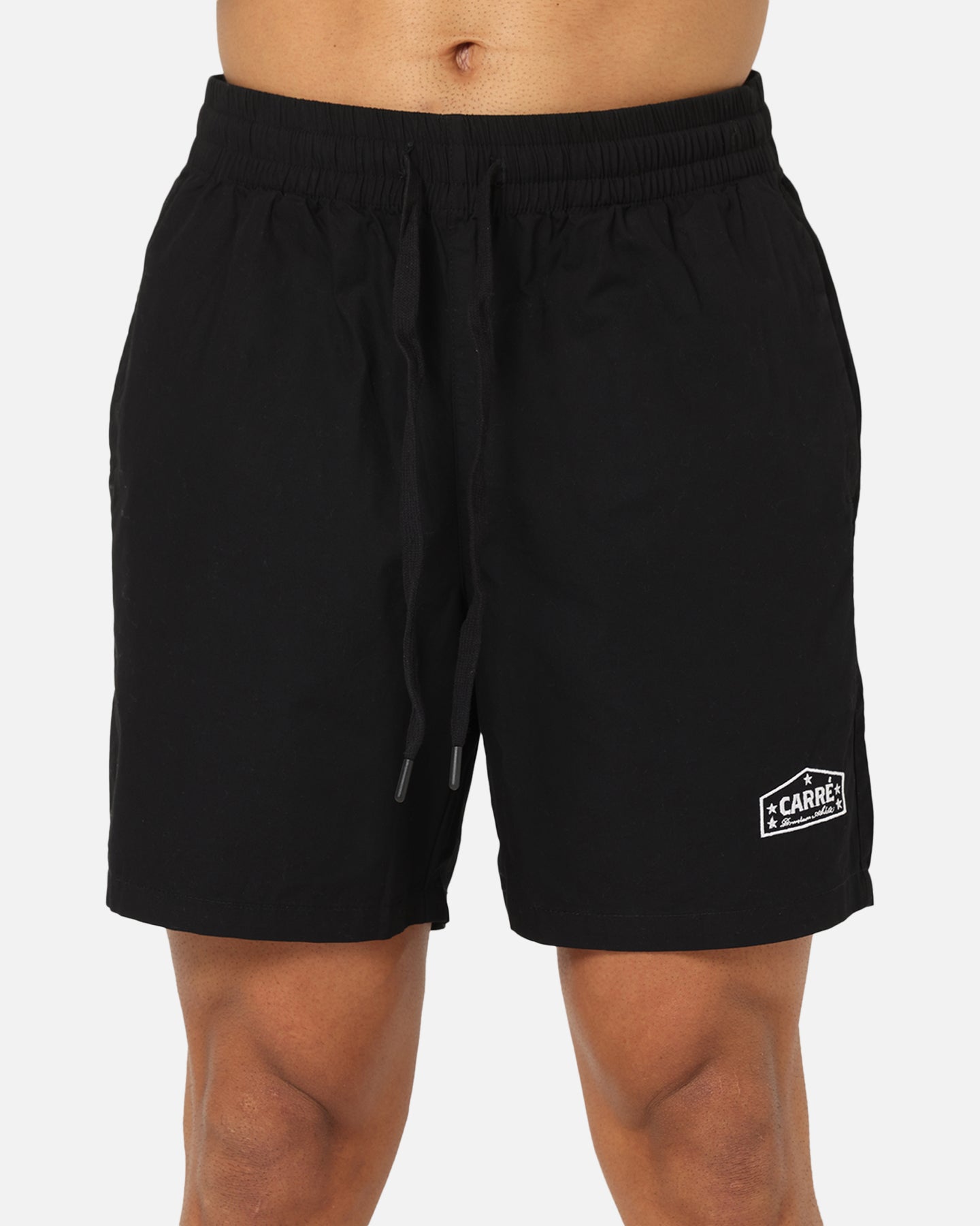 Carre Block Star Beach Shorts Black