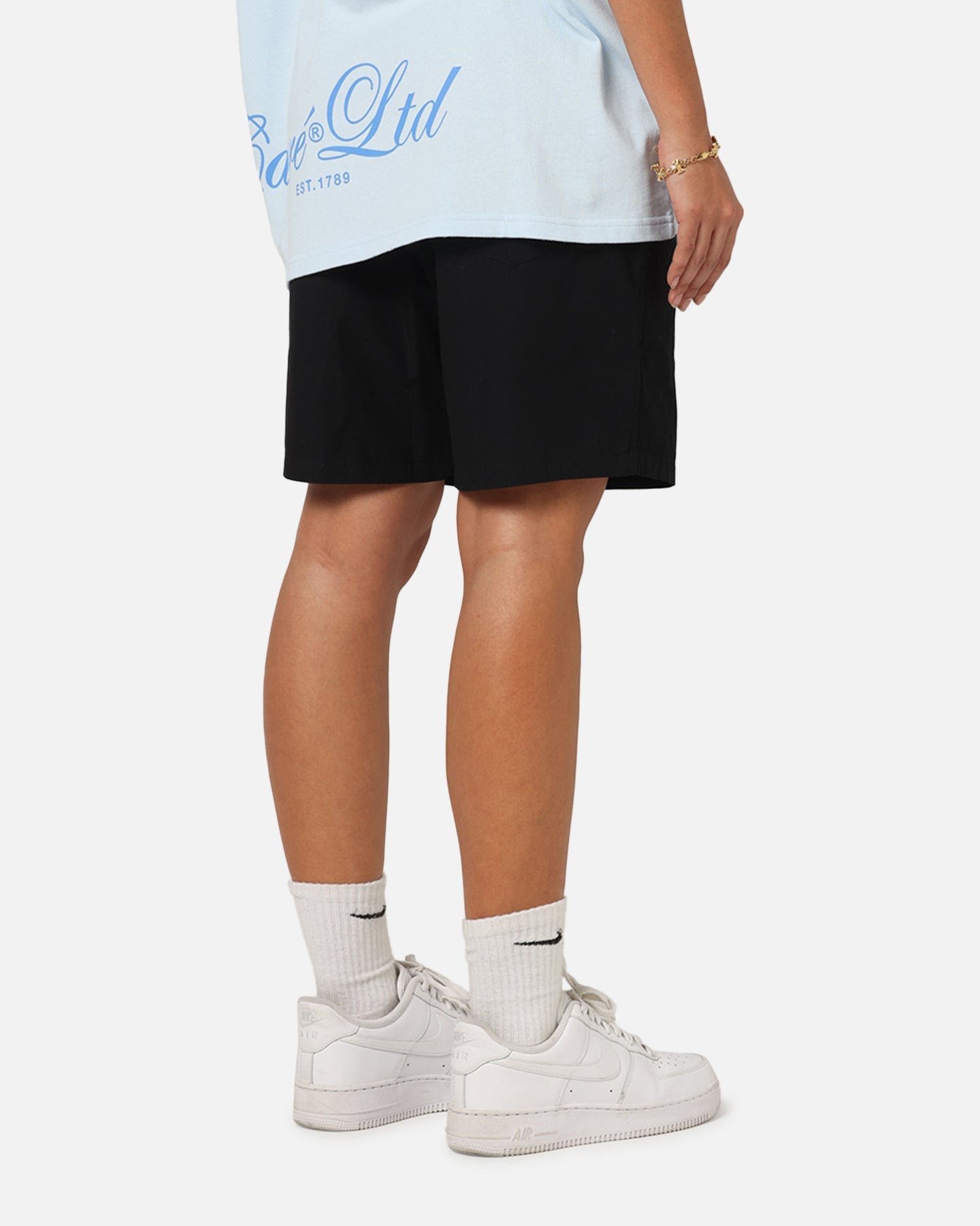 Carre Block Star Beach Shorts Black