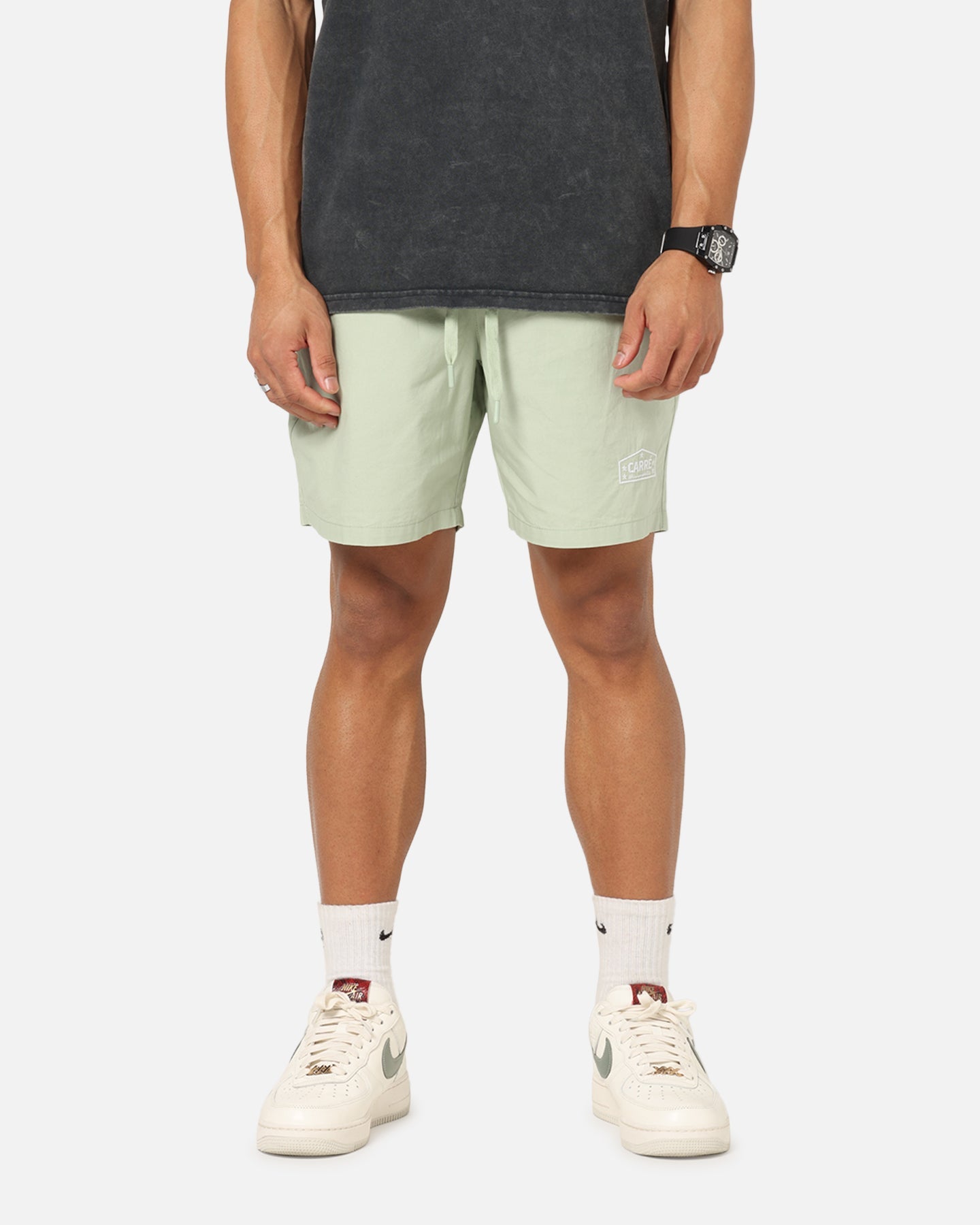 Carre Block Star Beach Shorts Sage