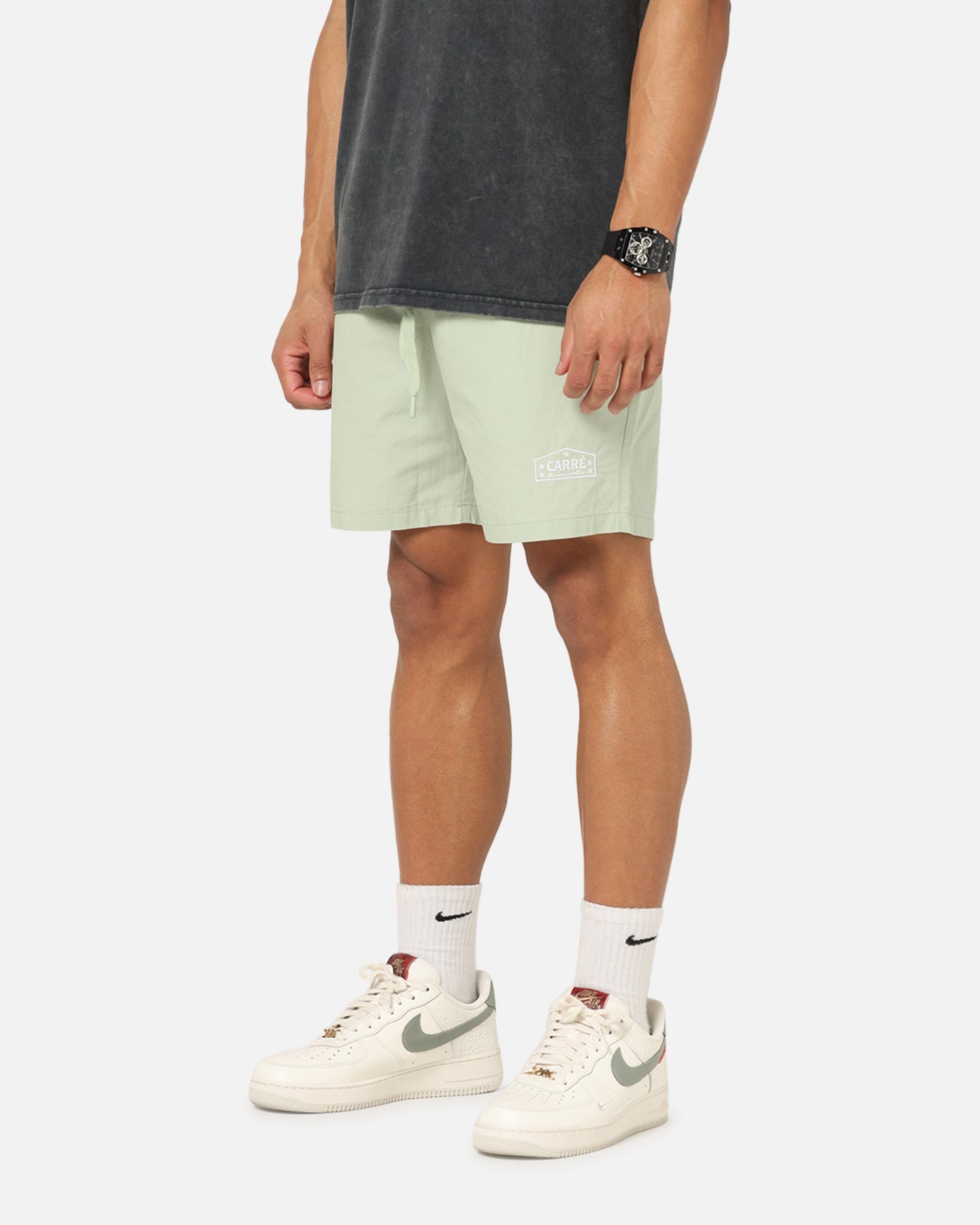 Carre Block Star Beach Shorts Sage
