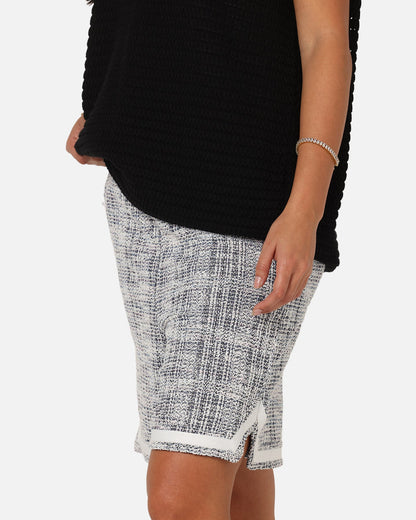 XXIII Textured Ball Shorts Navy/Cream