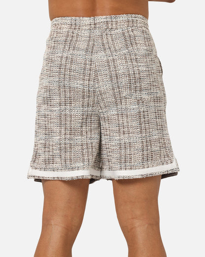XXIII Textured Ball Shorts Brown/Cream