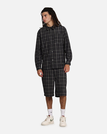 XXIII Plaid Corduroy Jorts Black/Grey