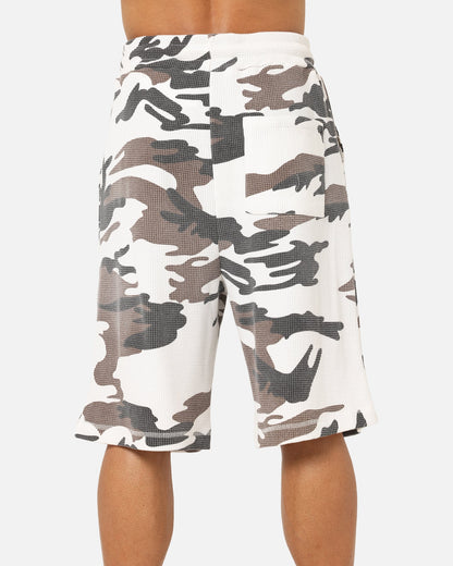 XXIII Printed Thermal Shorts Snow Camo