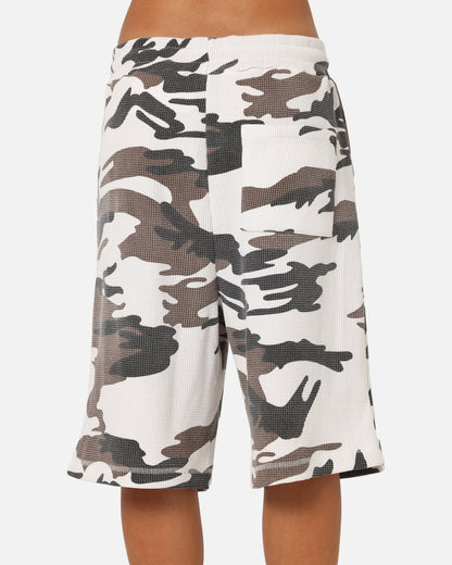 XXIII Printed Thermal Shorts Snow Camo