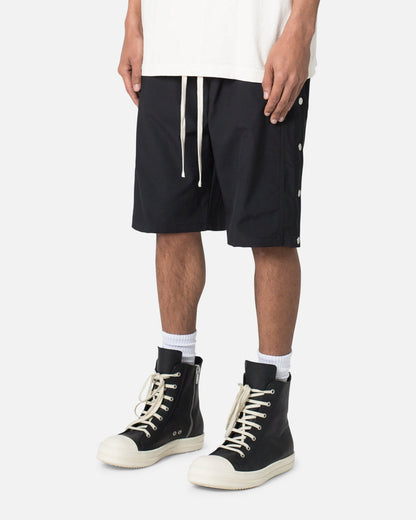MNML Side Snap Nylon Shorts Black