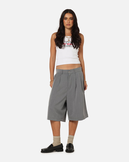 XXIII Baggy Pleated Shorts Grey