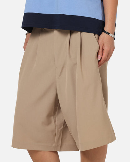 XXIII Baggy Pleated Shorts Tan