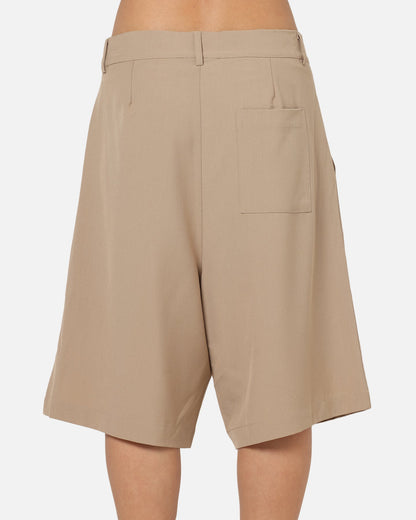 XXIII Baggy Pleated Shorts Tan