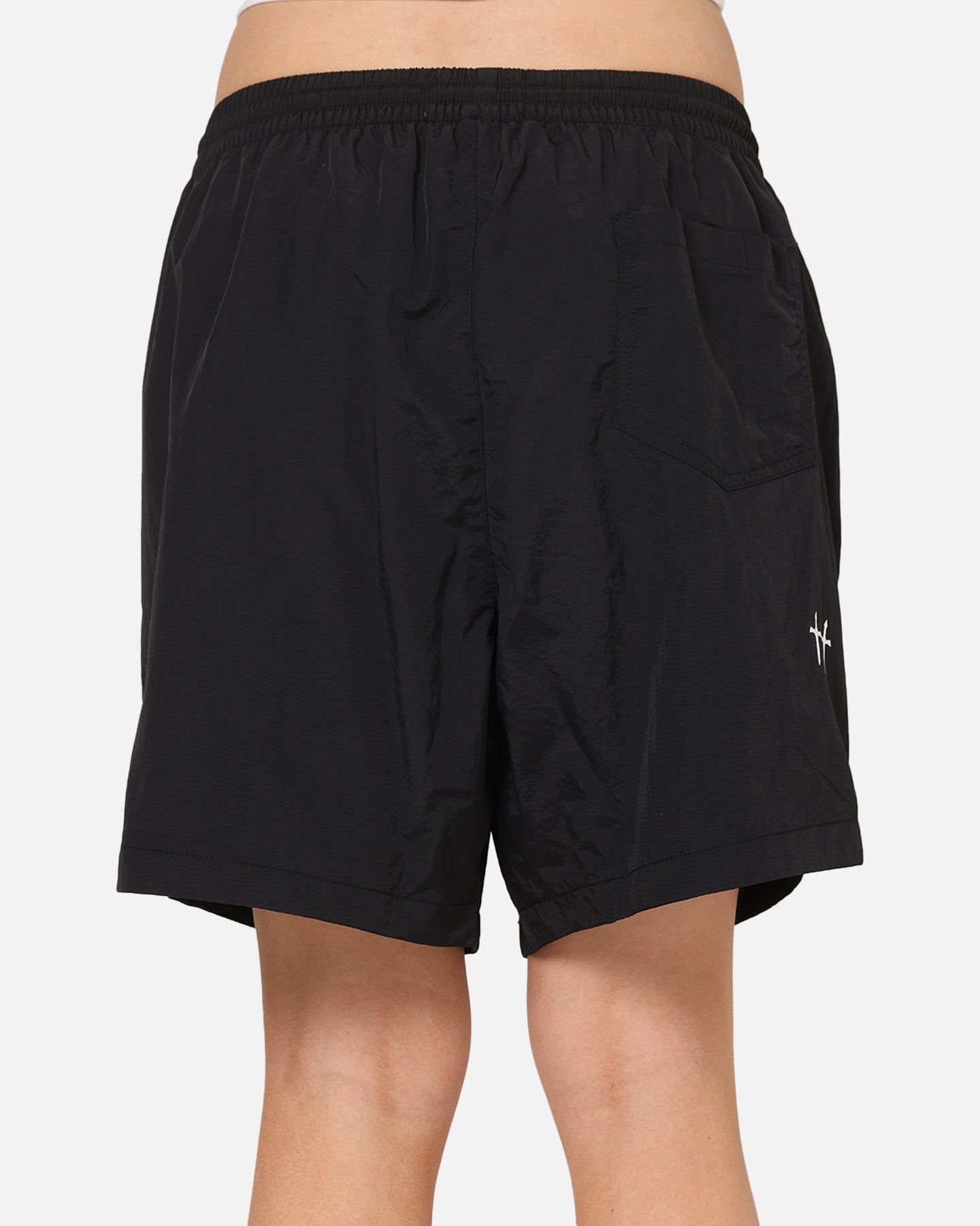 Saint Morta Saint Studios Logo Nylon Shorts Black