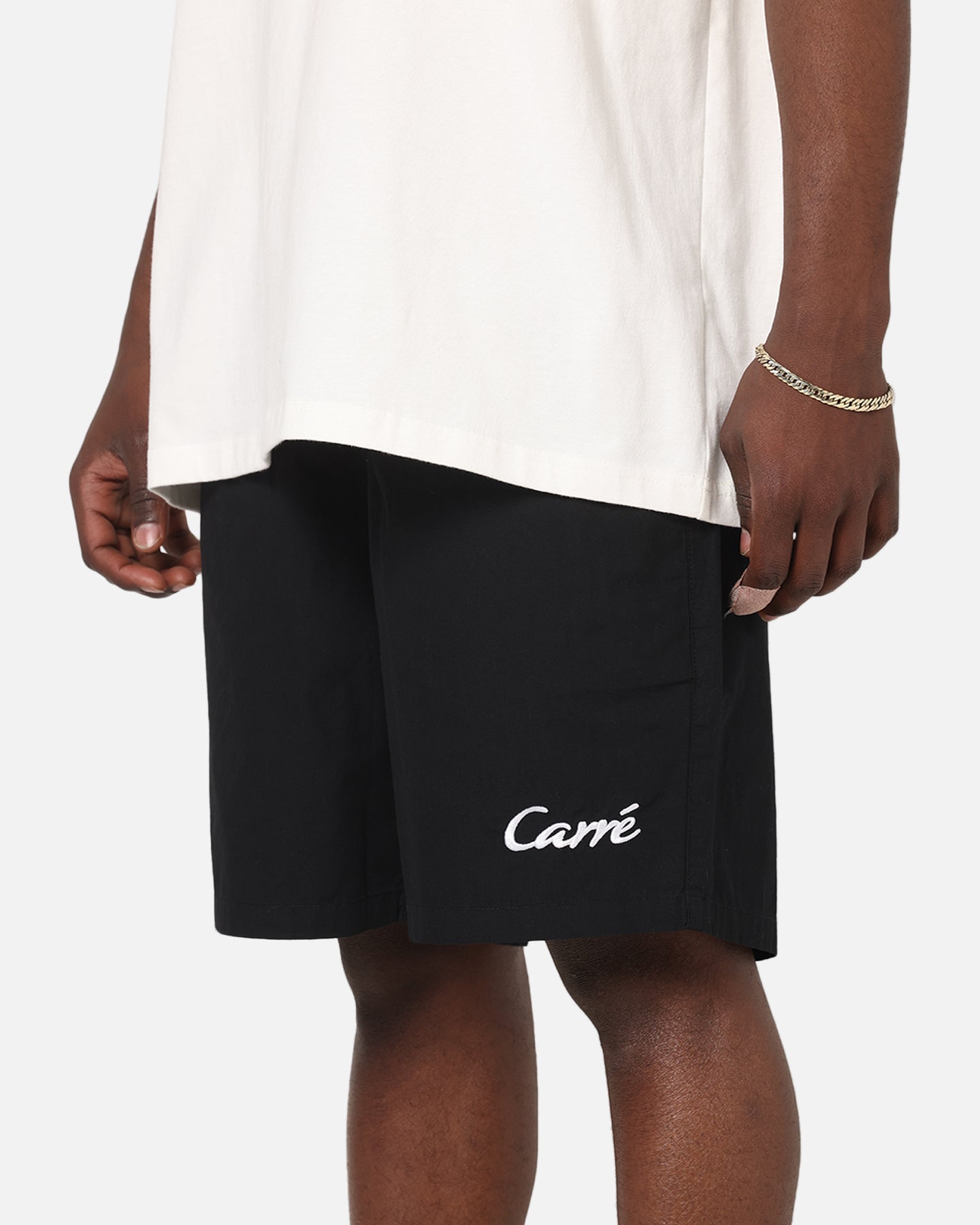 Carre Da Script Beach Shorts Black