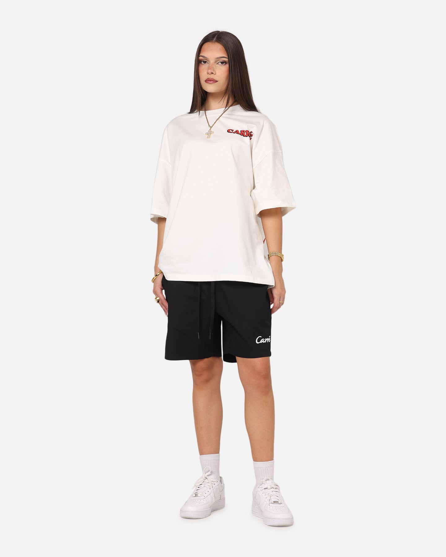 Carre Da Script Beach Shorts Black