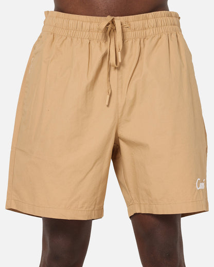 Carre Da Script Beach Shorts Tan