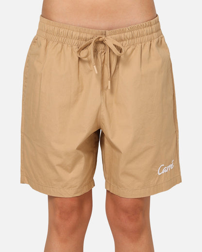 Carre Da Script Beach Shorts Tan
