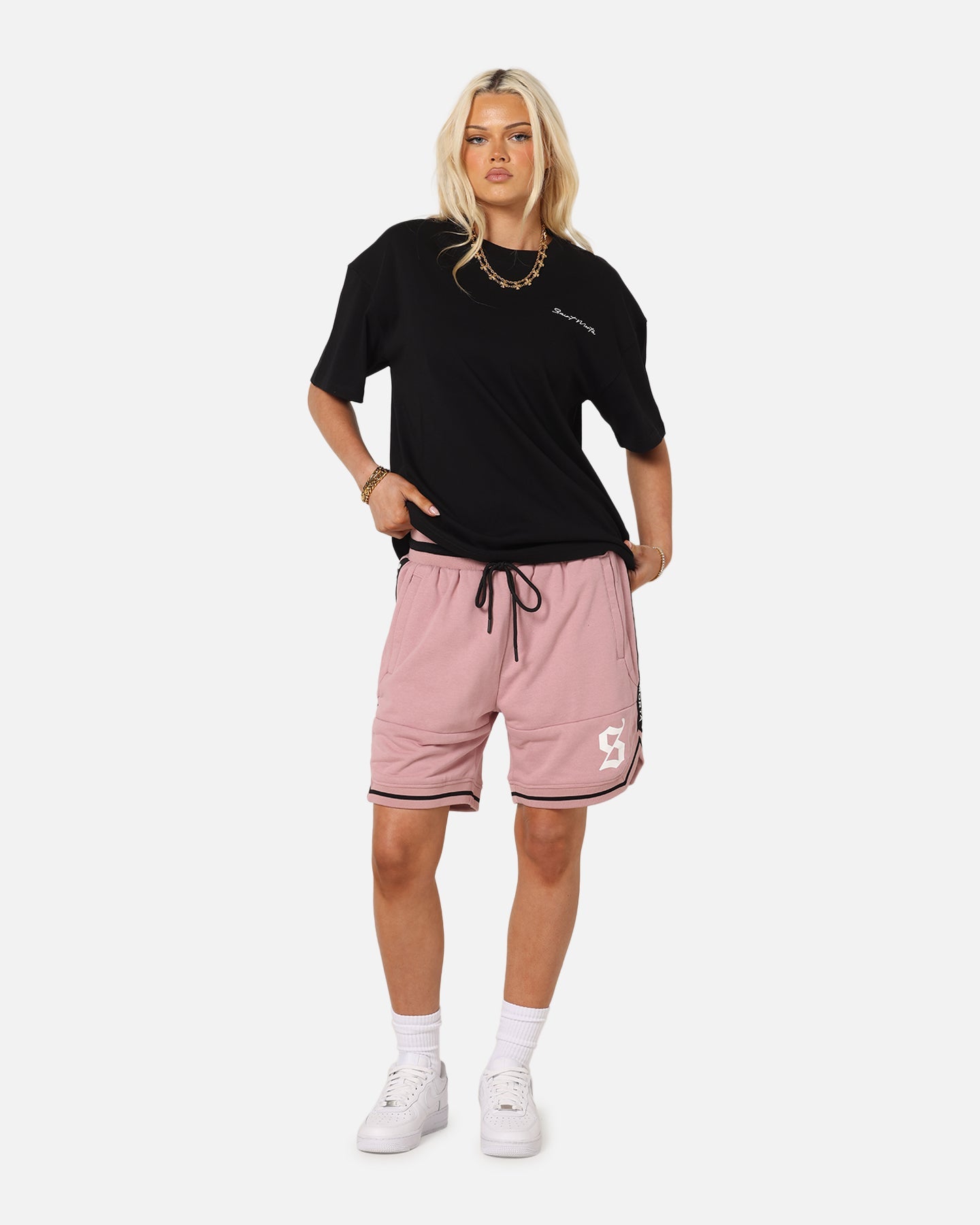 Saint Morta Icon X Fleece Shorts Dusty Pink