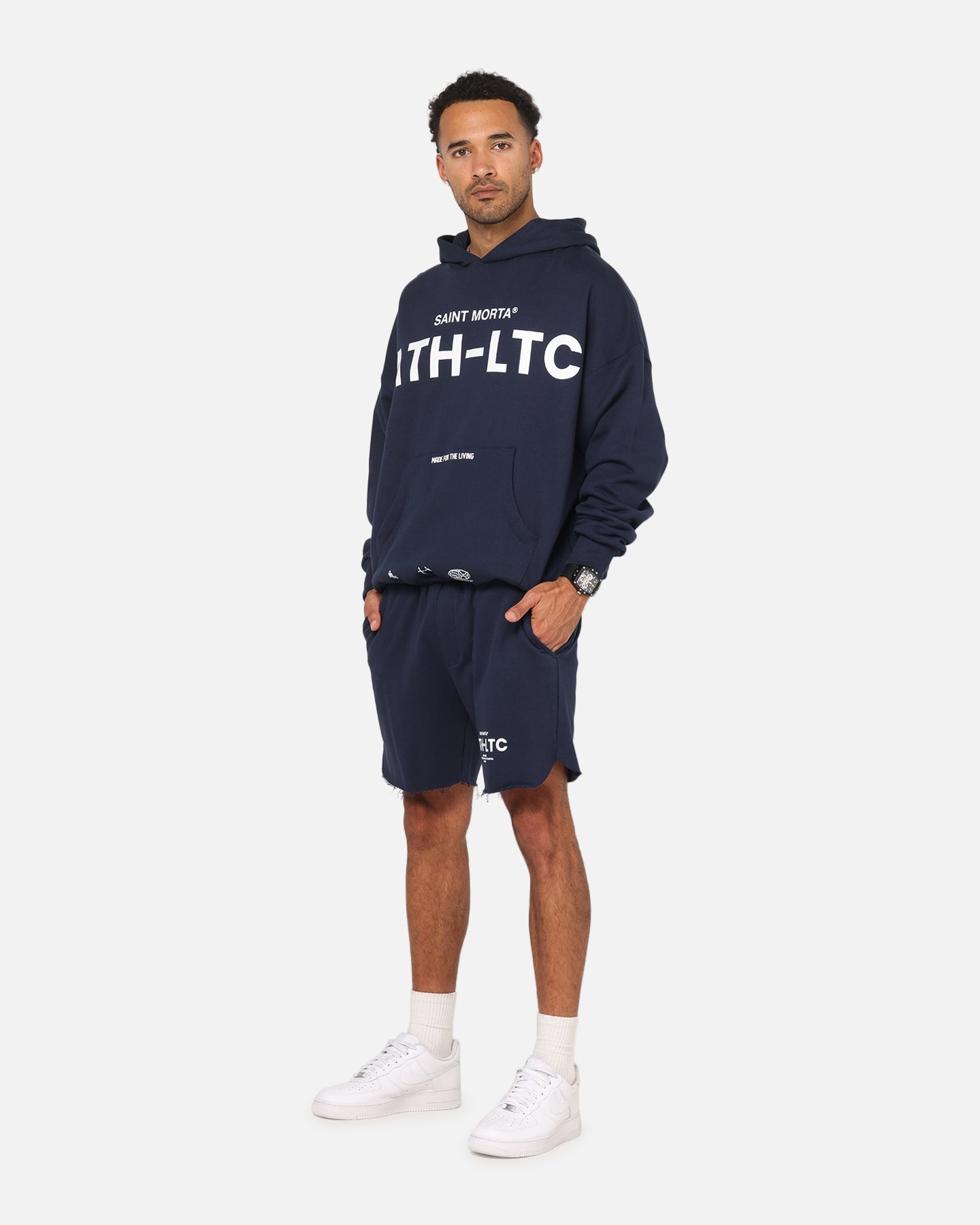 Saint Morta Athltc Sweat Shorts Dark Royal